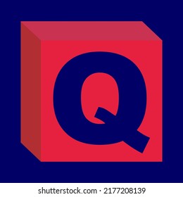 Box Logo Vector Design With Letter Q