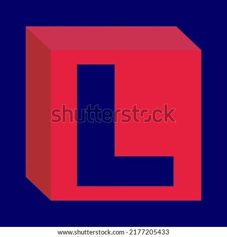 Box Logo Vector Design With Letter L