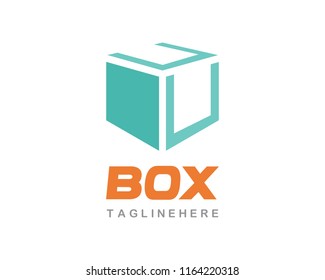 Box logo vector icon template