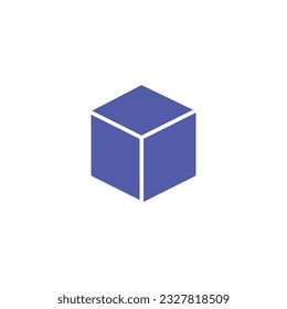 Box logo vector illustration blue color template animate design game box game icon landing mark
