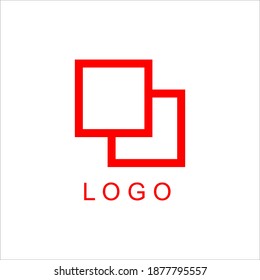 box logo vector, red color box logo