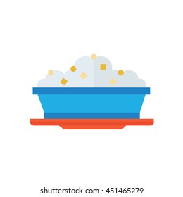 box lunch icon on dish