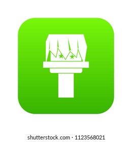 Box magic icon digital green for any design isolated on white vector illustration