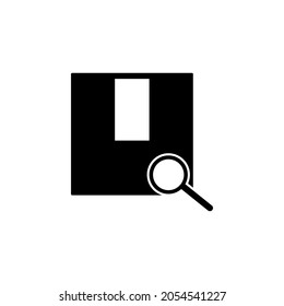 Box, magnifier icon in Shopping set