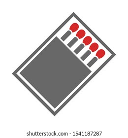 Box of matches design, vector illustration