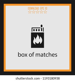 box of matches vector icon