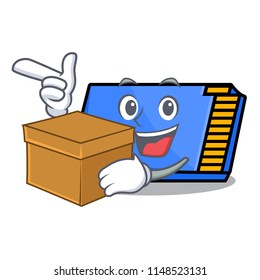 With box memory card character cartoon