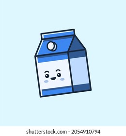 a box of milk simple vector design