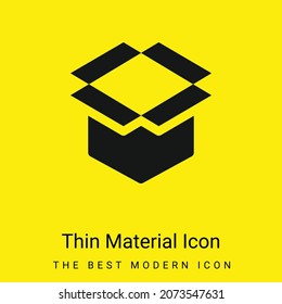 Icono de material amarillo brillante mínimo
