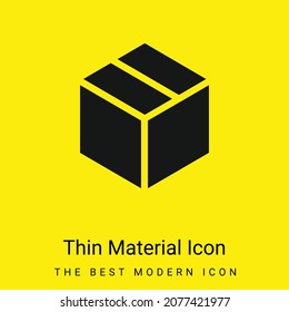 Icono de material amarillo brillante mínimo