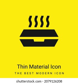 Box minimal bright yellow material icon