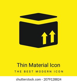 Icono de material amarillo brillante mínimo