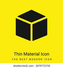 Icono de material amarillo brillante mínimo