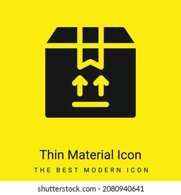 Icono de material amarillo brillante mínimo
