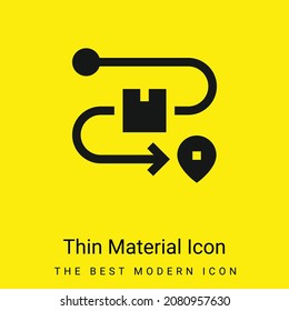 Box minimal bright yellow material icon
