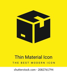 Icono de material amarillo brillante mínimo