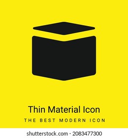 Box minimal bright yellow material icon