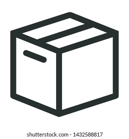 box - minimal line web icon. simple vector illustration. concept for infographic, website or app.