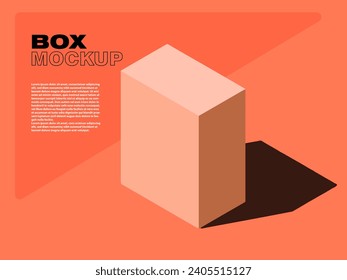 Box Mockup. Template Vector illustration.