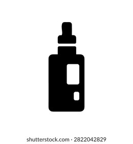 Box Mod Vape Device Solid Icon for Electronic Cigarette and Vaping Equipment
