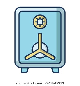 Box money safe icon vector on trendy design