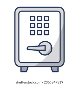 Icono caja segura vector del diseño de moda