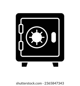 Box money safe icon vector on trendy design