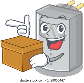 With box motion sensor in the cartoon shape