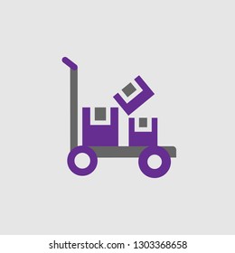 Box, moving icon. Element of Delivery and Logistics icon for mobile concept and web apps. Detailed Box, moving icon can be used for web and mobile