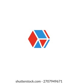 Diseño de logotipo abstracto de letra N.