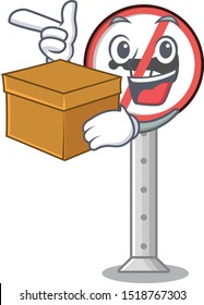 With box no honking with the mascot shape