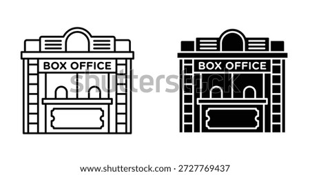 Box office icon graphic design. Vector icon illustrations