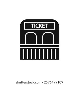 Box office icon Simple thin line flat symbol