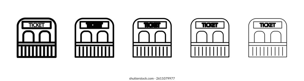Box office icon Symbol mark in Outline style