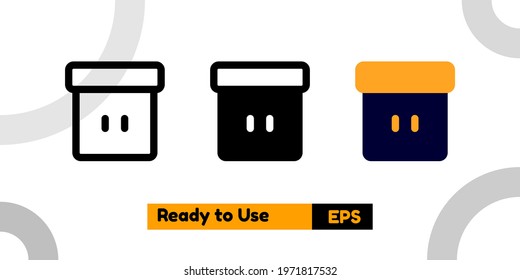 box office icon with three style for poster, social media, and presentation