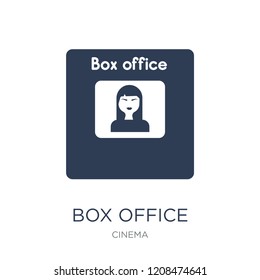 box office icon. Trendy flat vector box office icon on white background from Cinema collection, vector illustration can be use for web and mobile, eps10