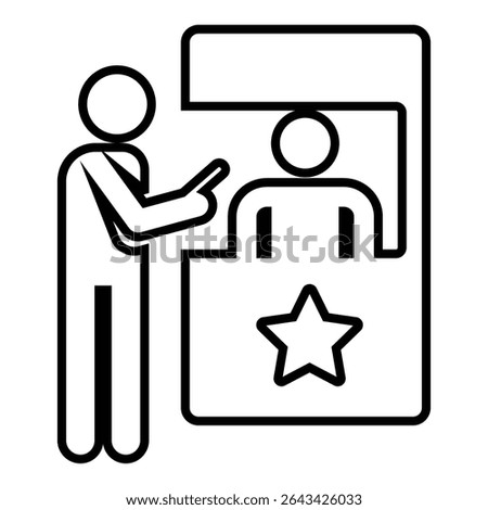 box office line icon design. box office thin black outline symbol vector illustration. editable stroke icon on transparent background.