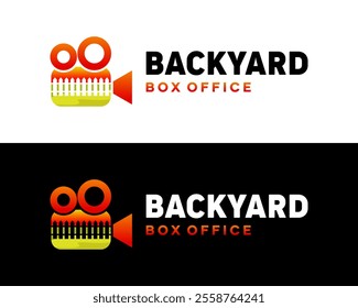 Box office movie video logo design.

