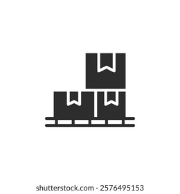 box on a pallet icon web design in vector
