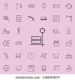box on storage scale cargo icon. logistics icons universal set for web and mobile