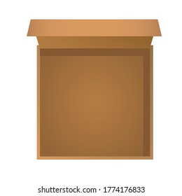 Box on a white background. Icon
