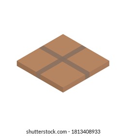 The box on white background. Vector.