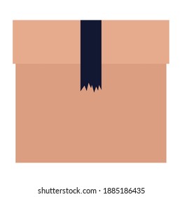 box on a white background vector illustration design
