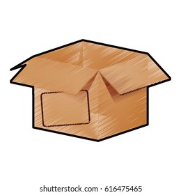 Box open isolated