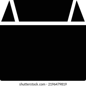 box open  Vector illustration on a transparent background. Premium quality symmbols. Glyphs vector icons for concept and graphic design.