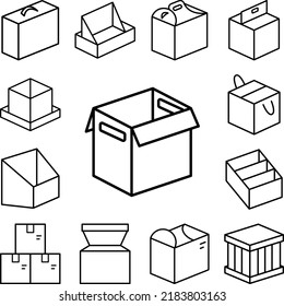 Das Symbol in einer Kollektion mit anderen Elementen wird geöffnet