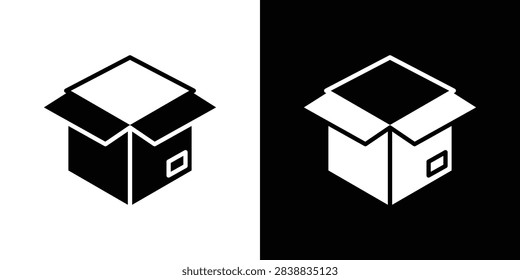 Box opened icon simple art series