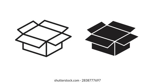 Box opened icon vector art series
