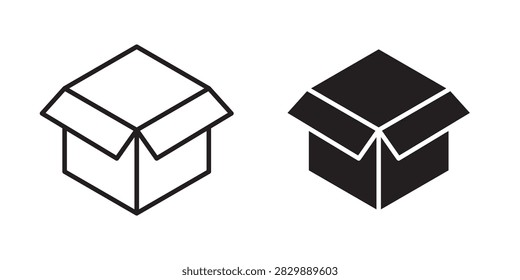 Box opened icon web illustration series..