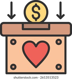 Box Outline Filled Style Icon